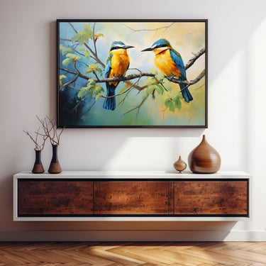 Birds on a Branch Painting